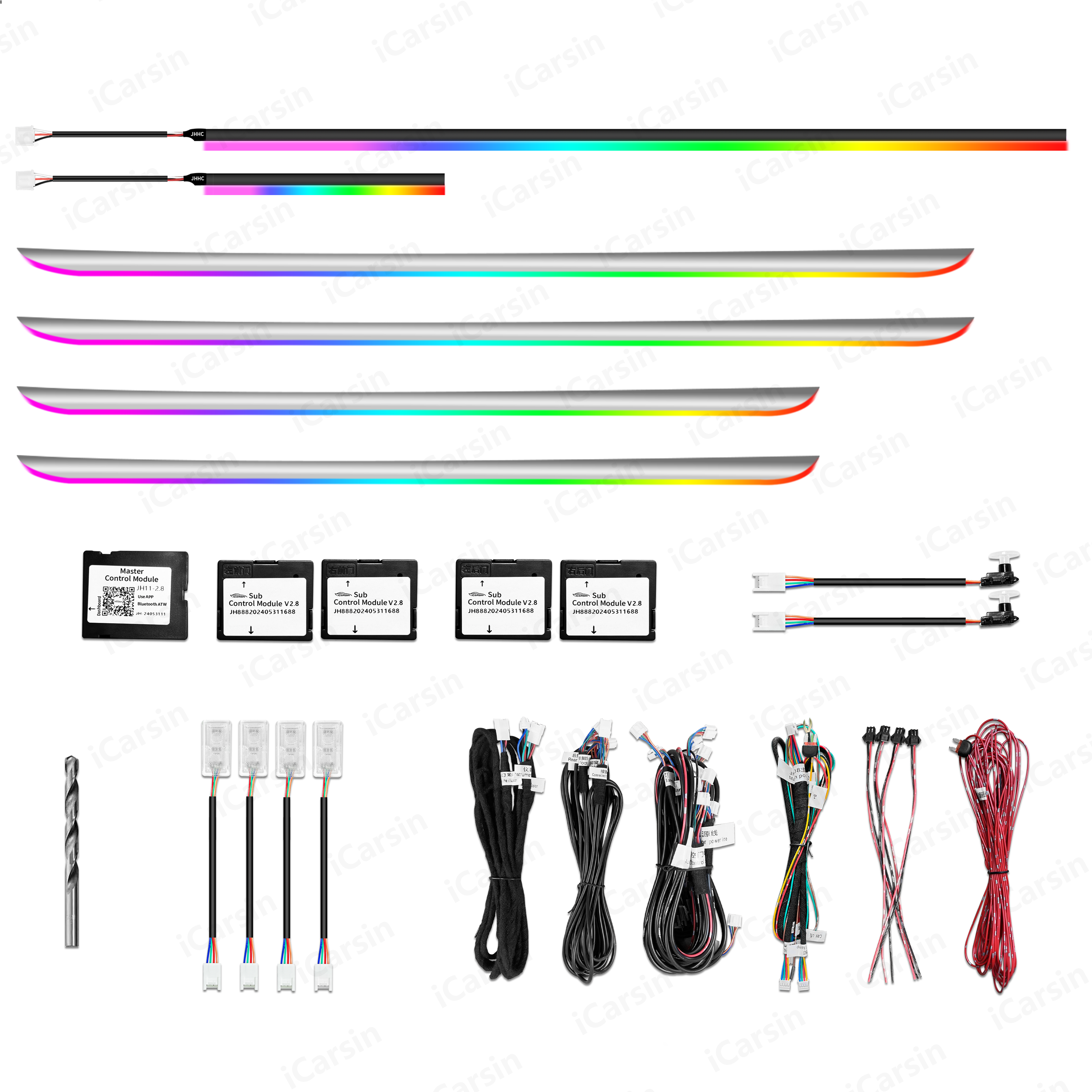 Ambient Led Strip - ICarsin Upgrade 256 Colors Symphony LED