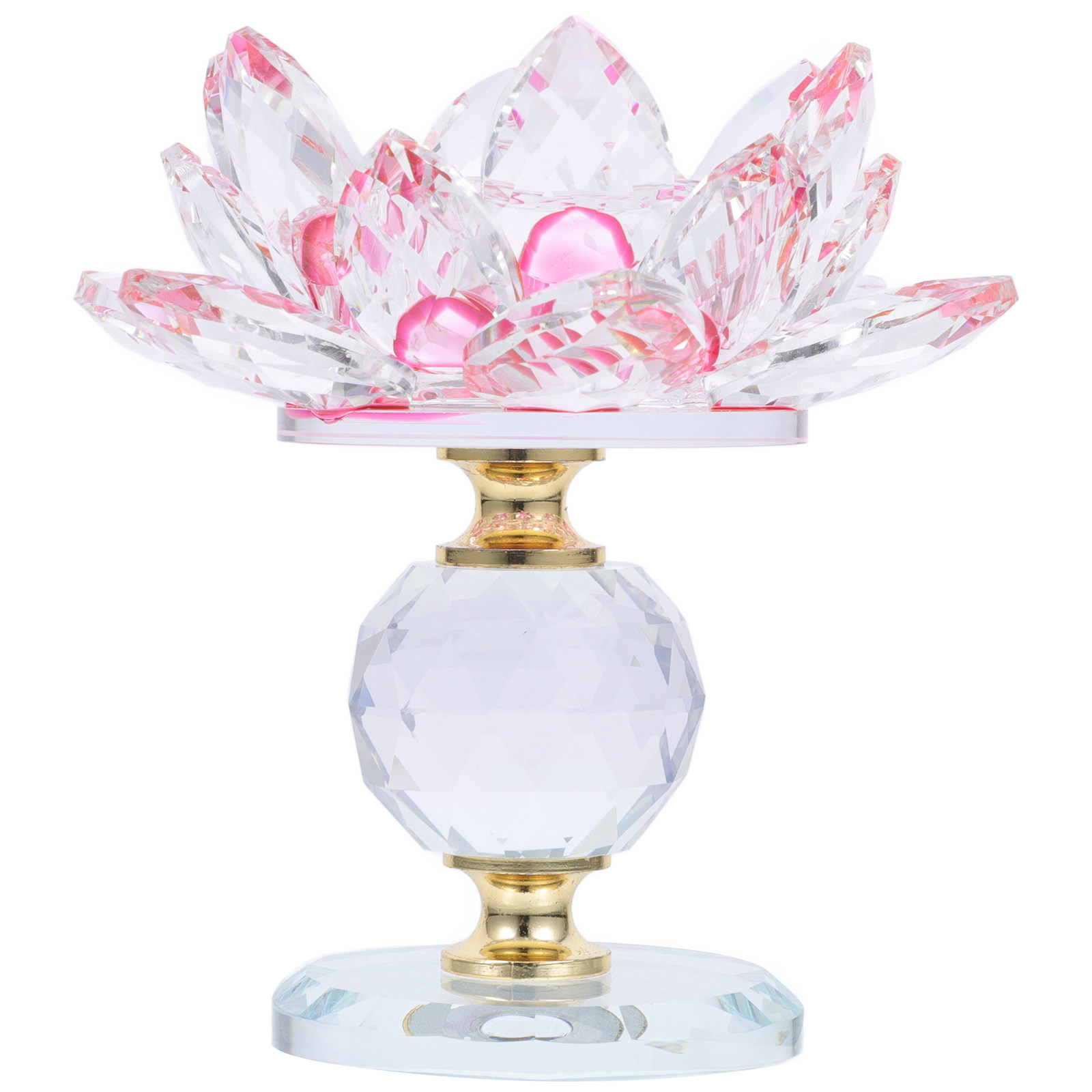 Lighting Decoration Stand - Crystal Lotus Tea Light Holder Decorative