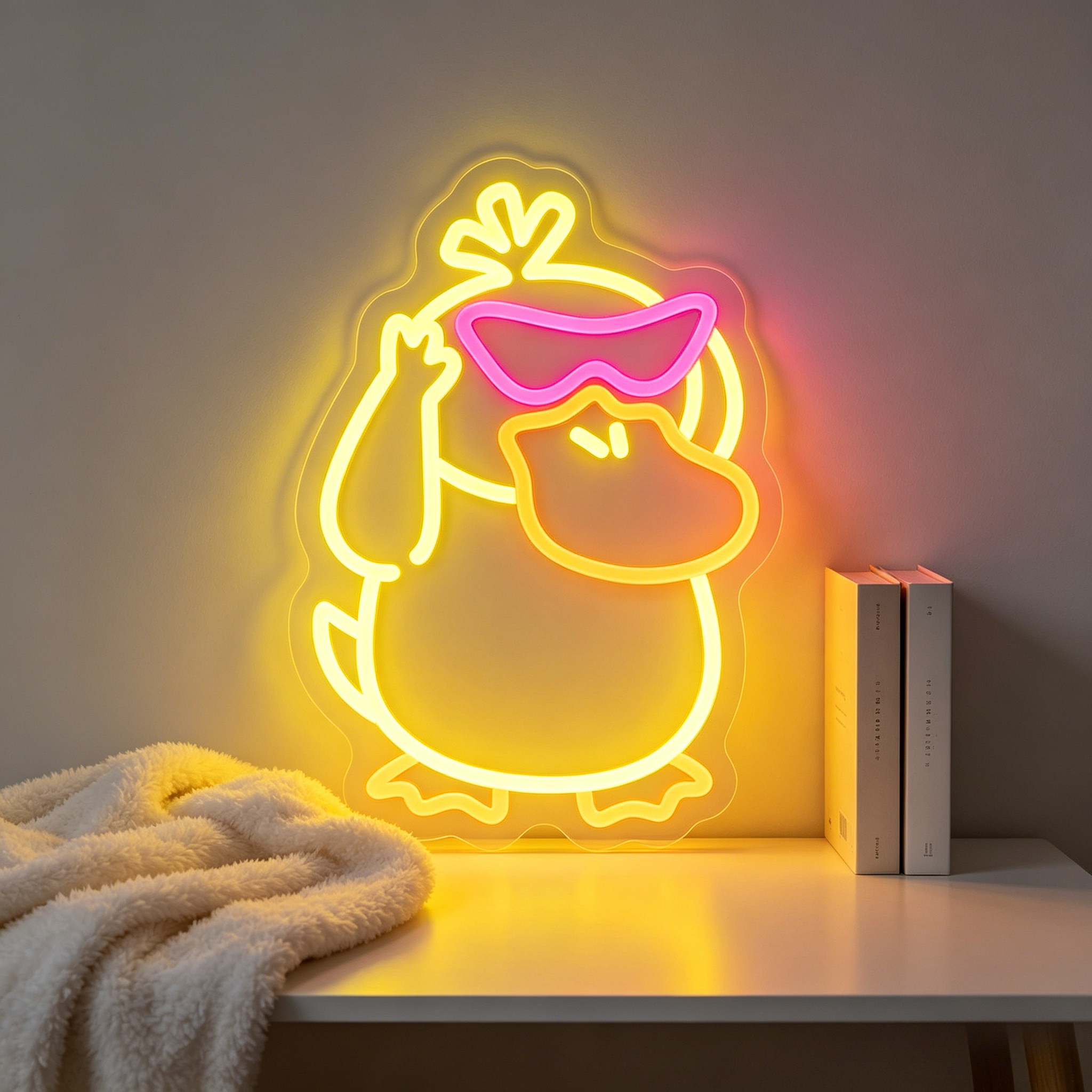 Lighting Room Decor Items - Cute Duck Neon Sign LED Wall