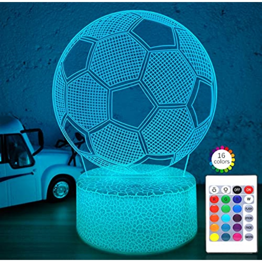 Lightings Decoration - Soccer Gifts Night Light for,3D Illusion