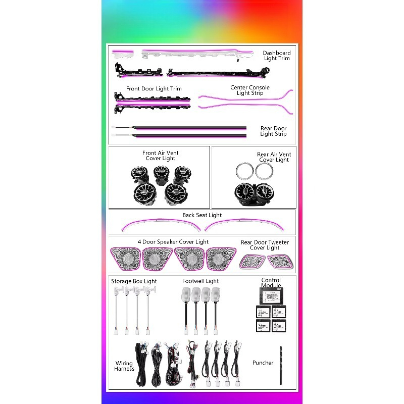 Dynamic Colorful LED Ambient L - Ambient Led Strip 评论和价格