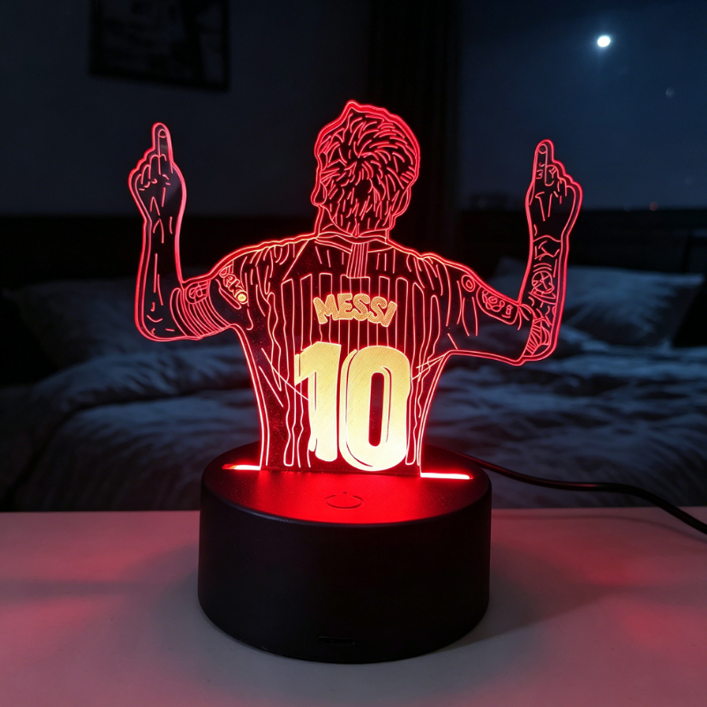 Footballer Lionel Messi 3D Acr - Lighting Room Decor Items 评论和价格
