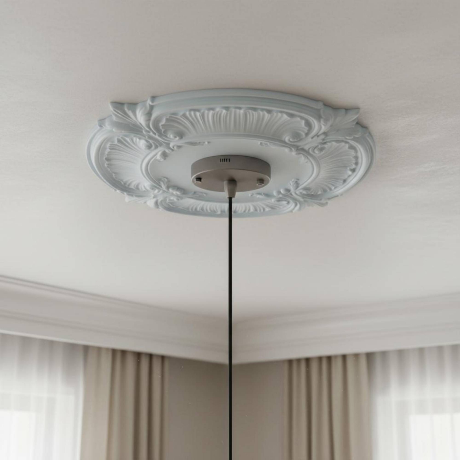 Round PU Ceiling Medallion Scr - Lightings Decoration 评论和价格