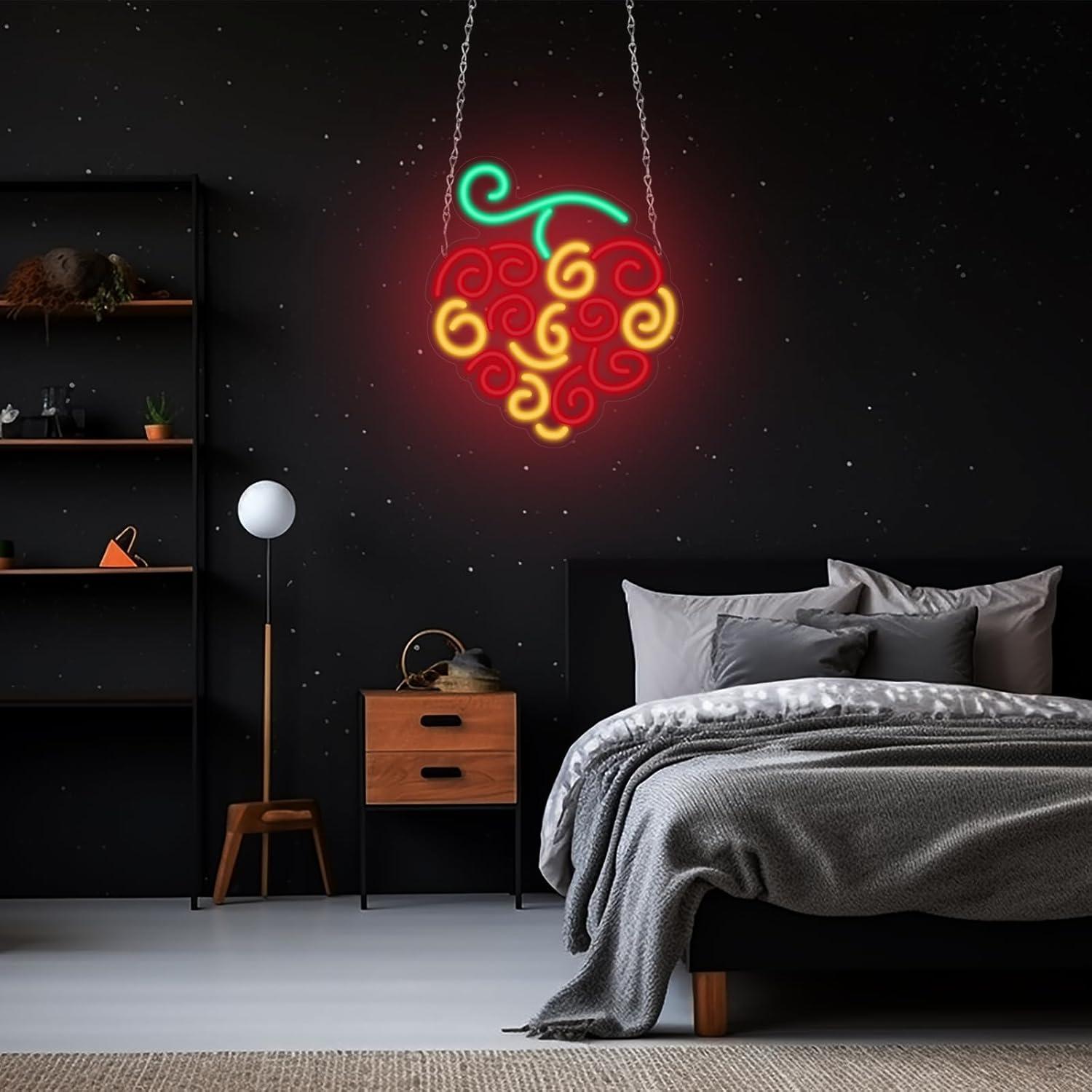 Cyber Fruit Neon Sign USB Dimm - Lighting Decor In Room 评论和价格