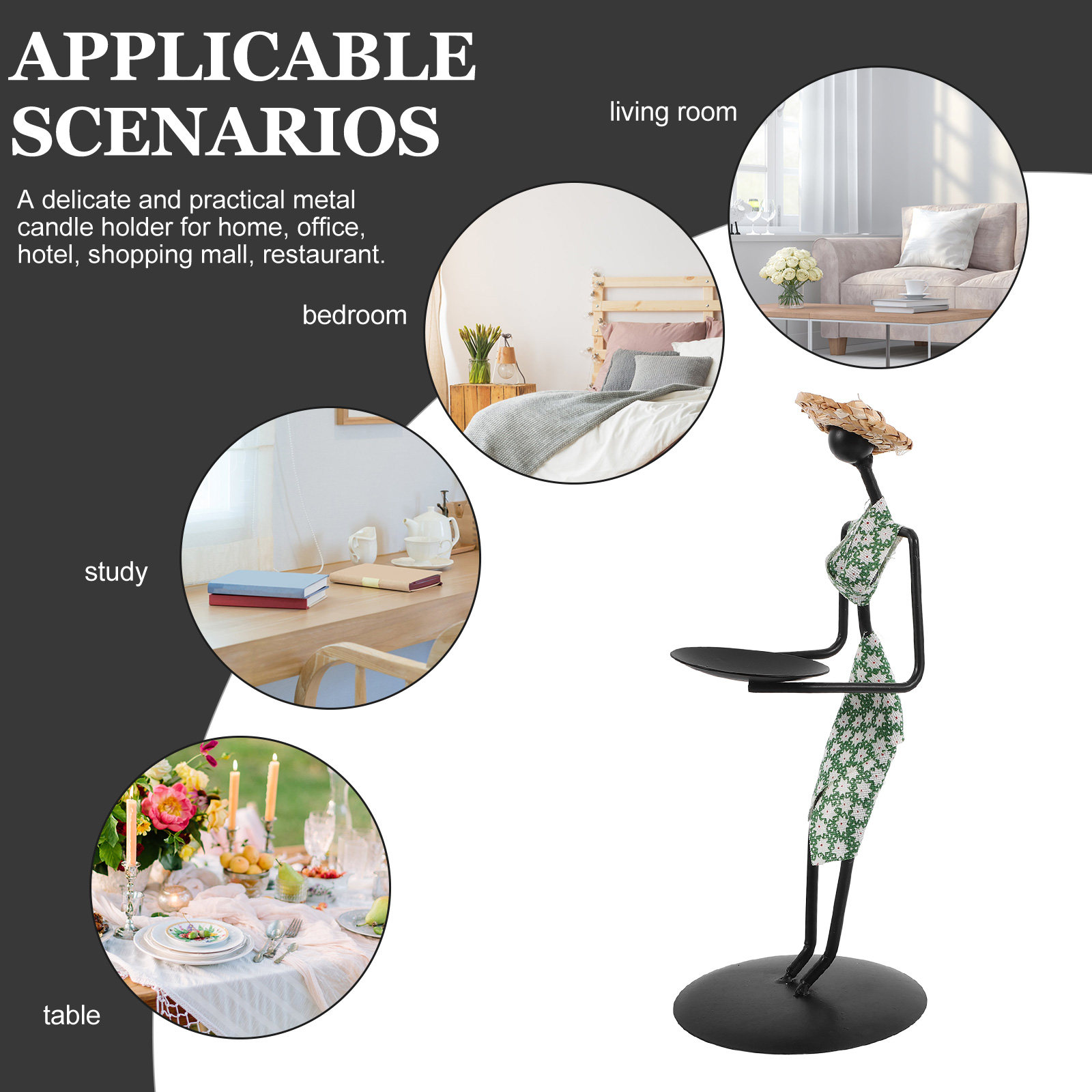 Retro Iron Art Tea Light Holde - Lighting Decoration Stand 评论和价格