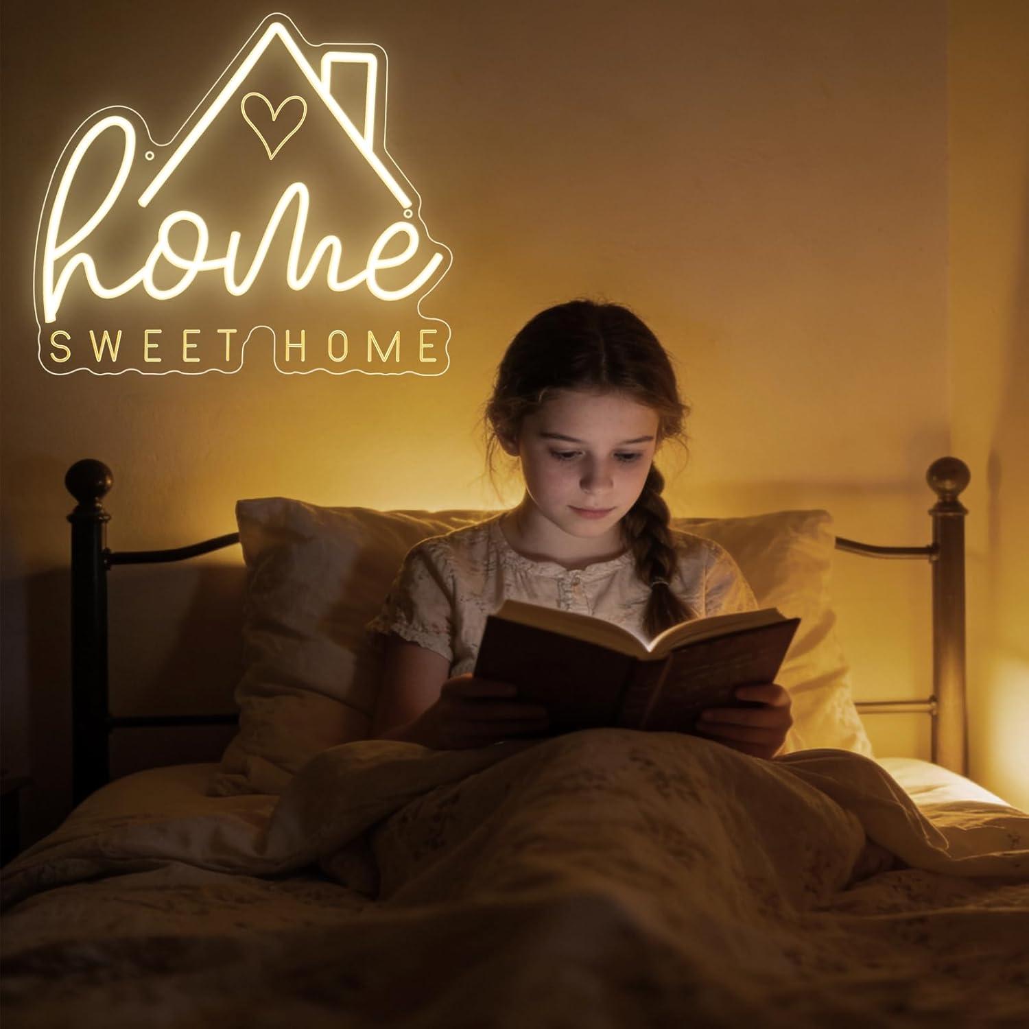 Sweet Home Neon Sign USB Dimma - Lighting Decor In Room 评论和价格