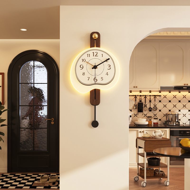Wall Clock Retro Creative Livi - Lighting Home Decor Wall Clocks 评论和价格