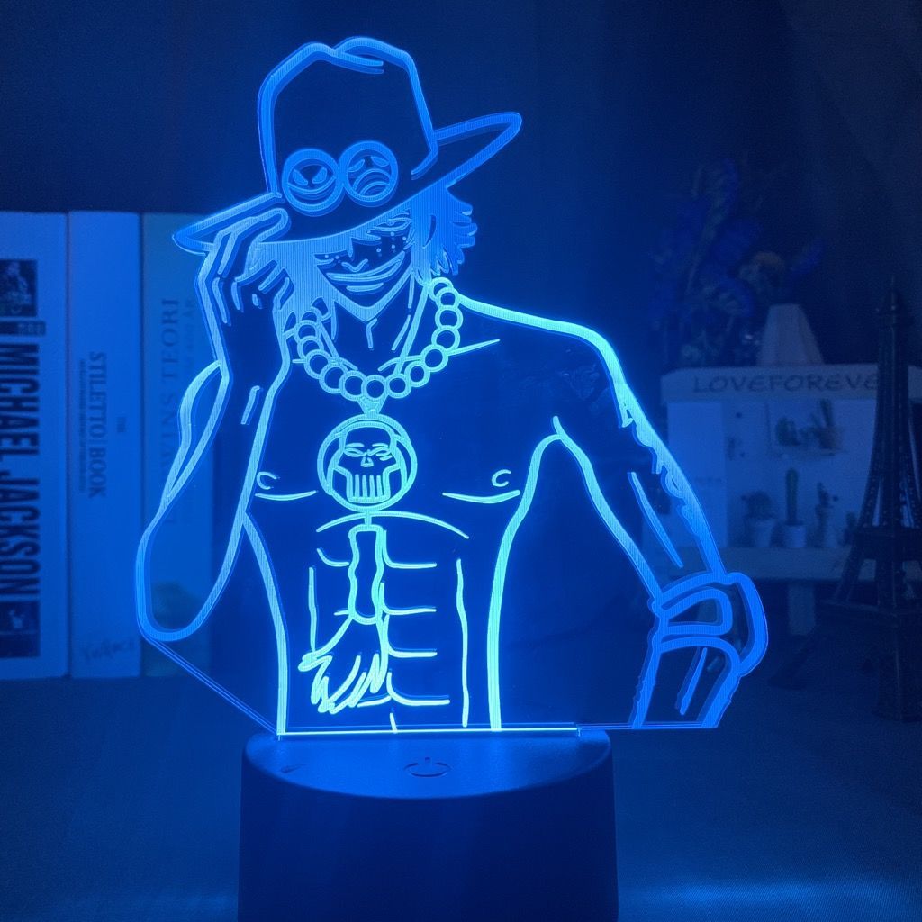 One Piece Ace Anime Cartoon Cu - Lighting Decoration Stand 评论和价格