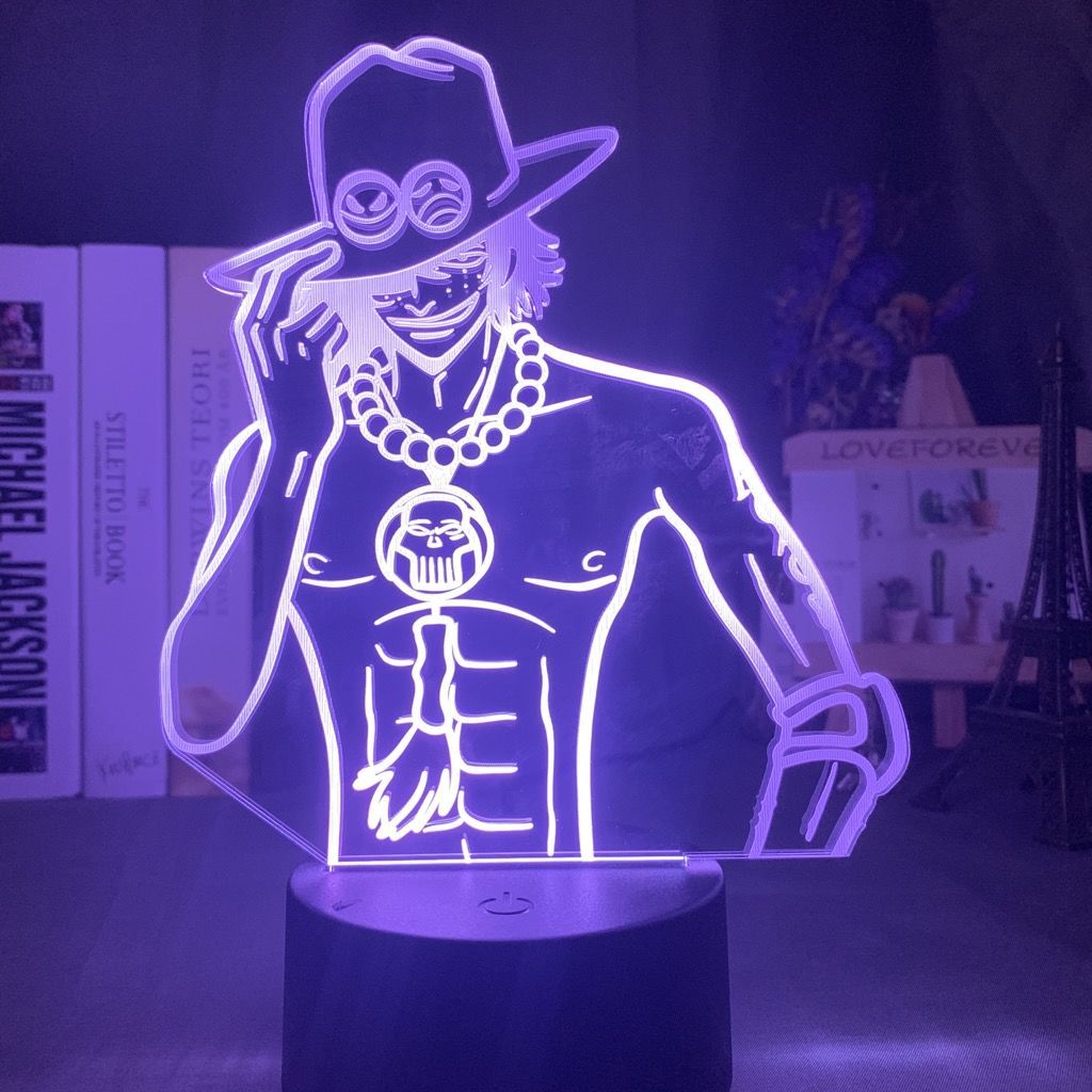 One Piece Ace Anime Cartoon Cu - Lighting Decoration Stand 评论和价格
