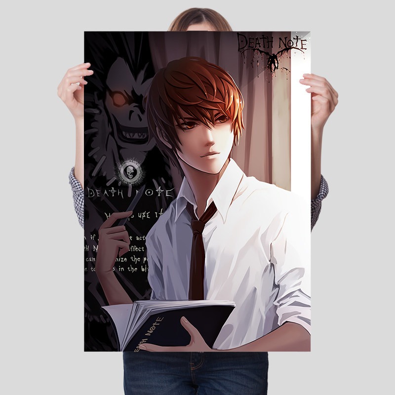 Death Note Unframed Canvas Pri - Lighting Room Decor Items 评论和价格