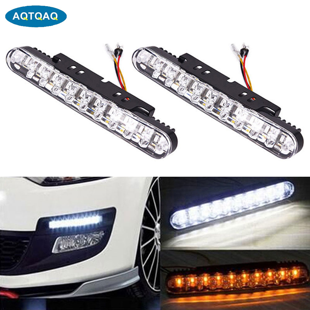 AQTQAQ 2Pcs/Set 12V Car 30 LED - Ambient Led Strip 评论和价格