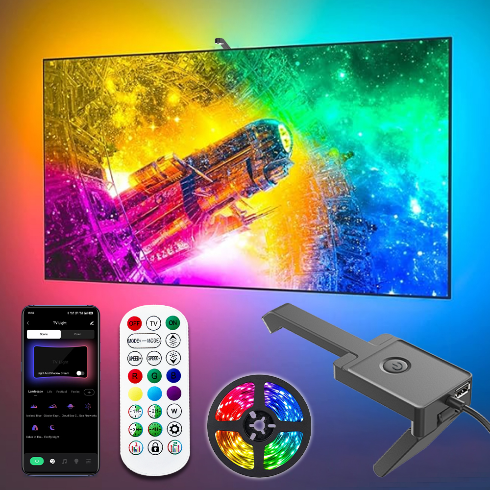 Wiscolor RGBIC LED TV Backligh - Ambient Led Strip 评论和价格