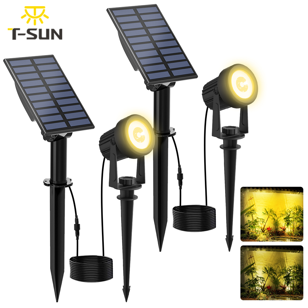 2PCS Super Bright Solar Spotli - Lighting Decor Sunrise 评论和价格
