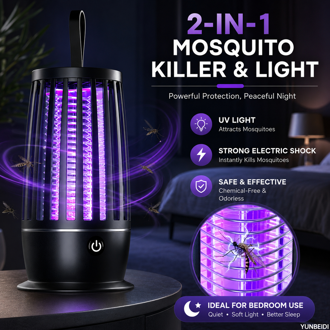 2 In 1 USB Mosquito Killer Lam - Lighting Jockey 评论和价格