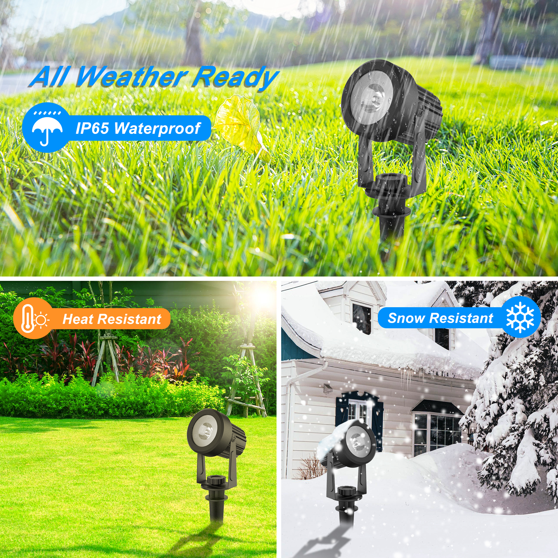 1/2/4/6 Lights RGB Solar Spotl - Lighting Decor Sunrise 评论和价格
