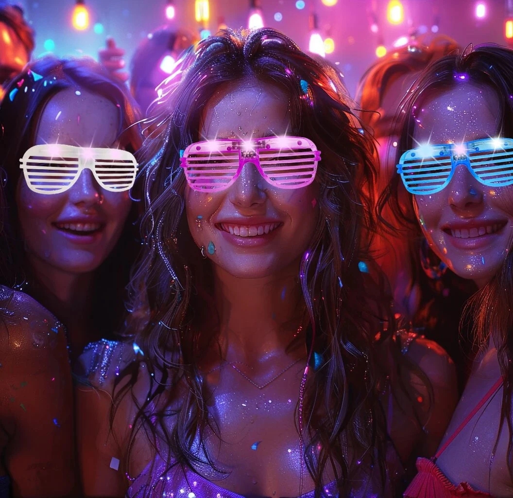 10-50PCS LED Glasses Light Up  - Lighting Jockey 评论和价格