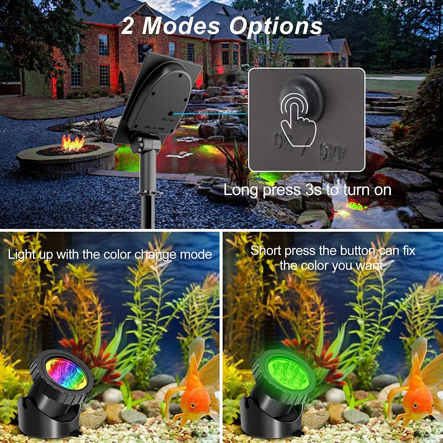 2/4/3/5 RGB Solar Light Outdoo - Lighting Decor Sunrise 评论和价格