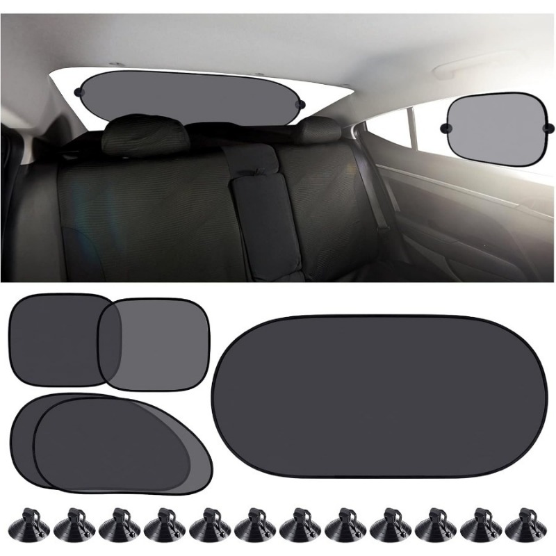 5PCS Car Sun Shade Mesh Set fo - Lighting Jockey 评论和价格