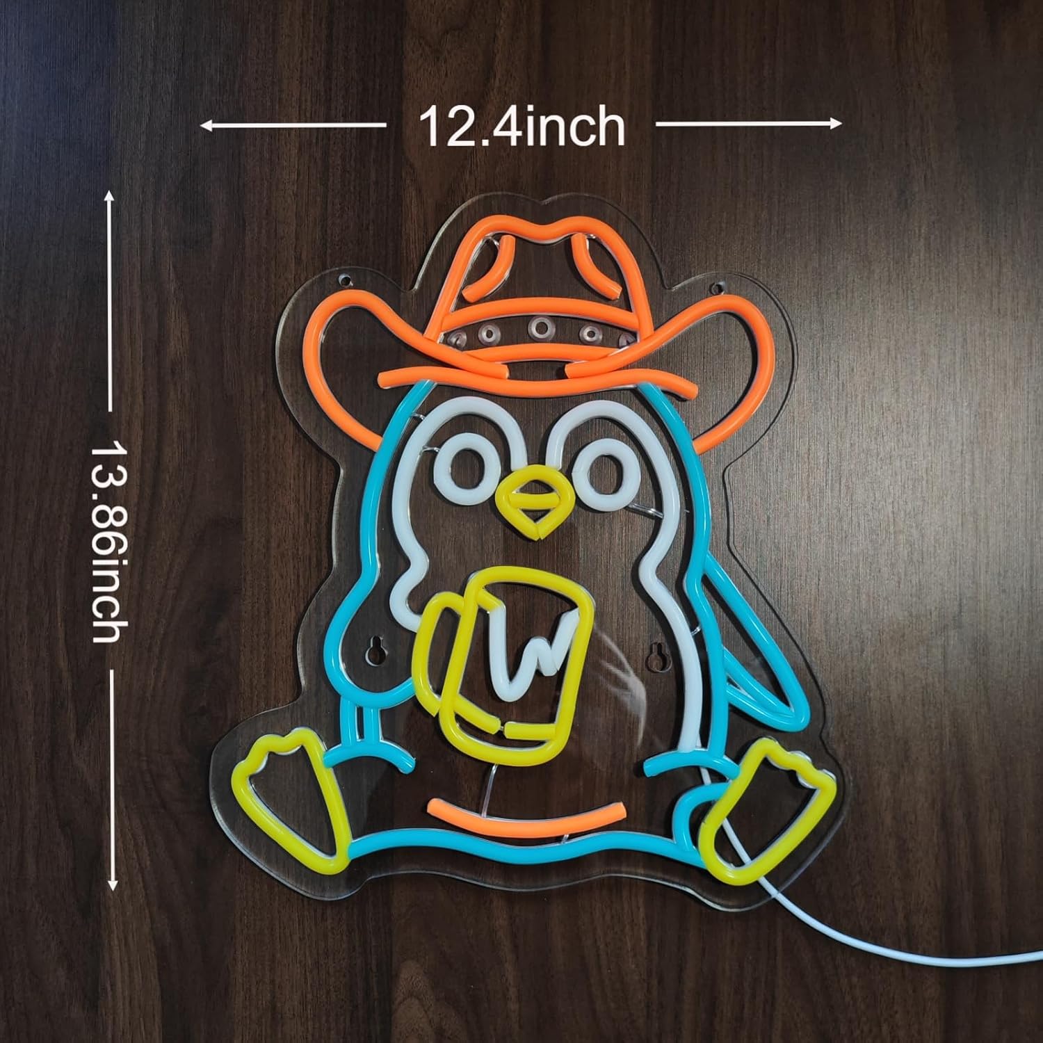 Penguin Neon Sign USB Powered  - Lighting Decoration In Bedroom 评论和价格