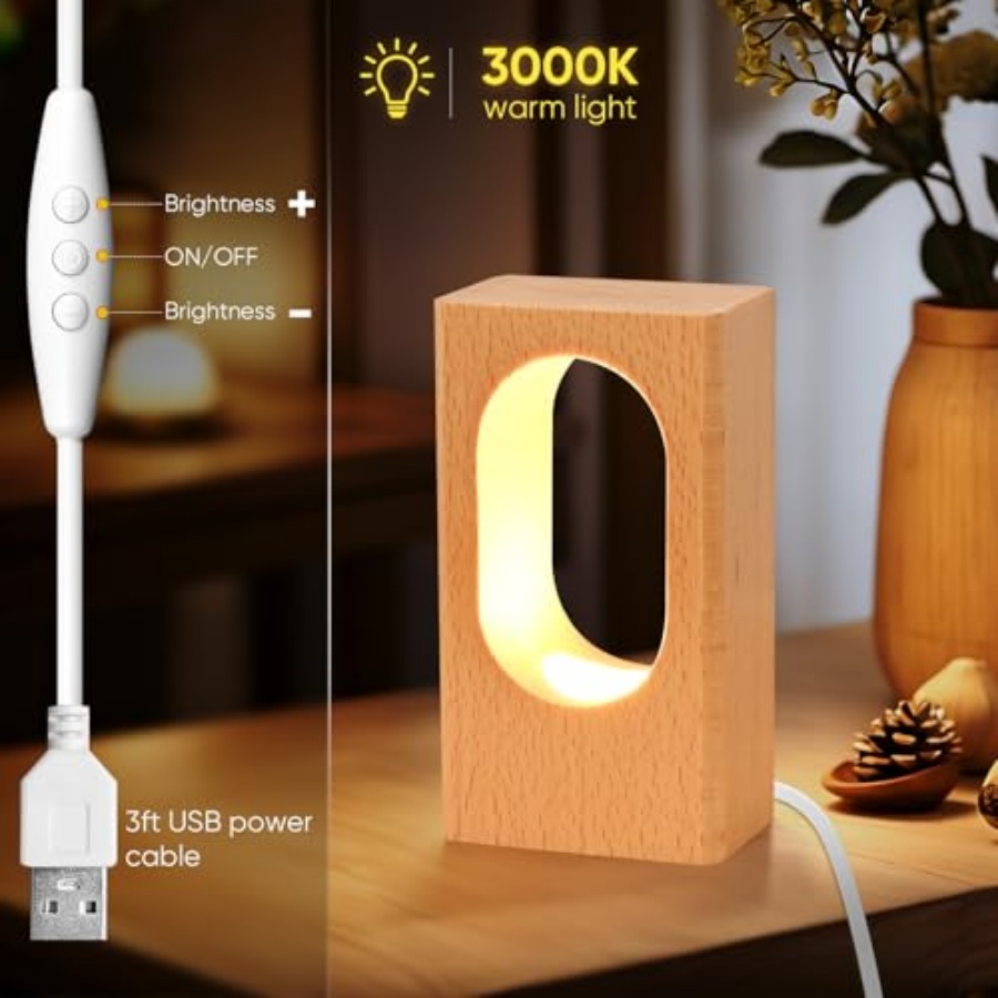 LED Wood Desk Lamp, Bedroom Be - Lighting Decoration In Bedroom 评论和价格