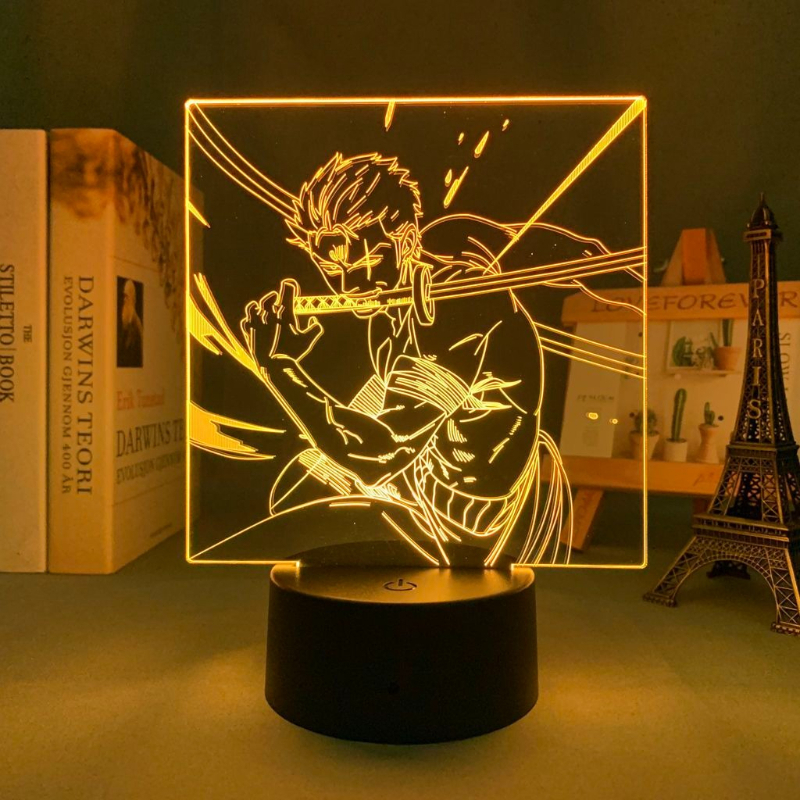 One Piece Roronoa Zoro Anime C - Lighting Decoration Stand 评论和价格