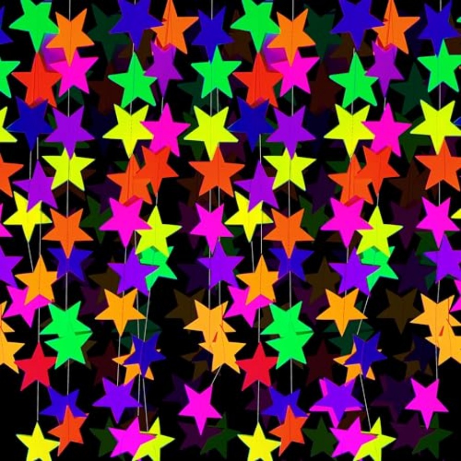 120feet UV Neon Star Hanging P - Lightings Decoration 评论和价格