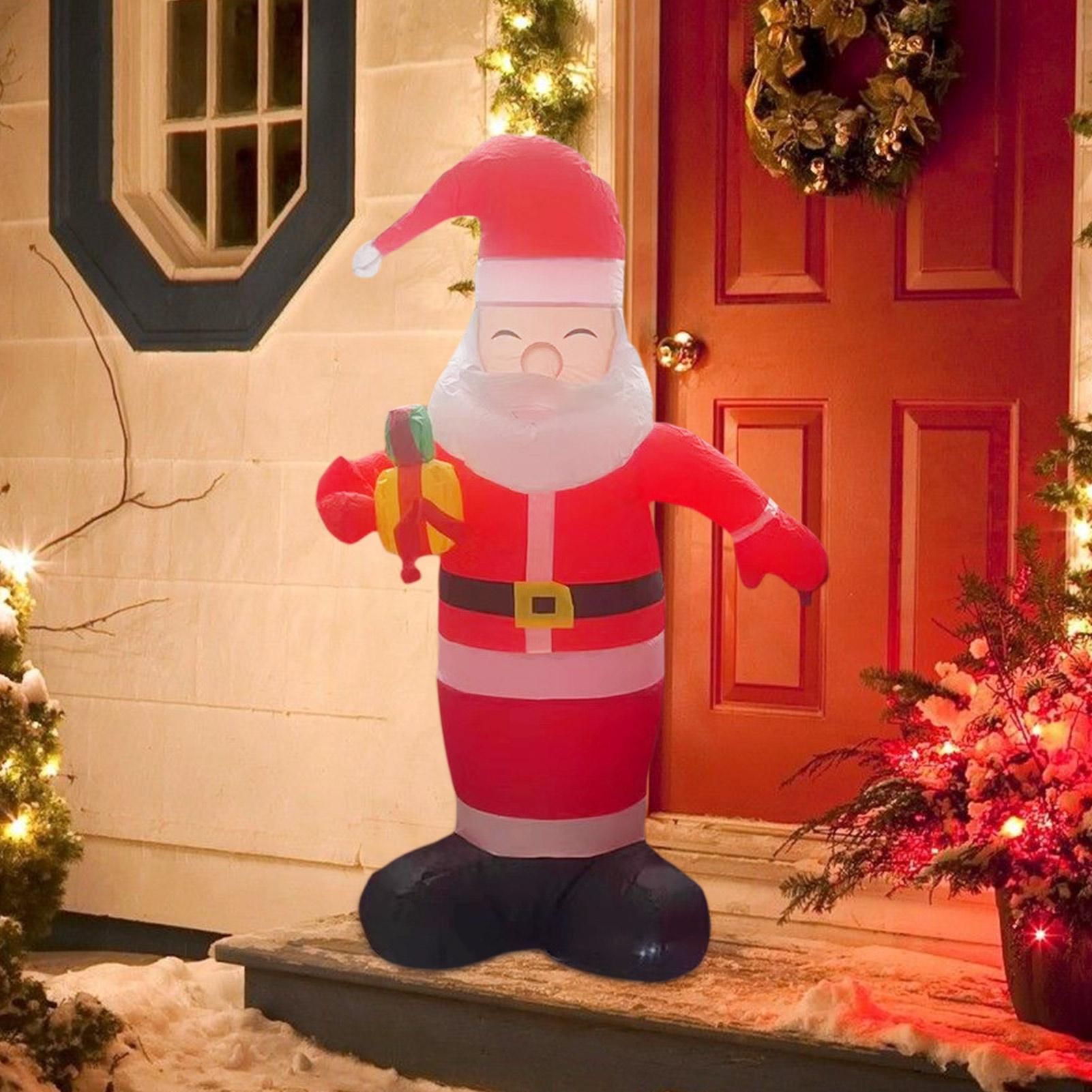 Inflatable Santa Claus Outdoor - Lighting Decoration Stand 评论和价格