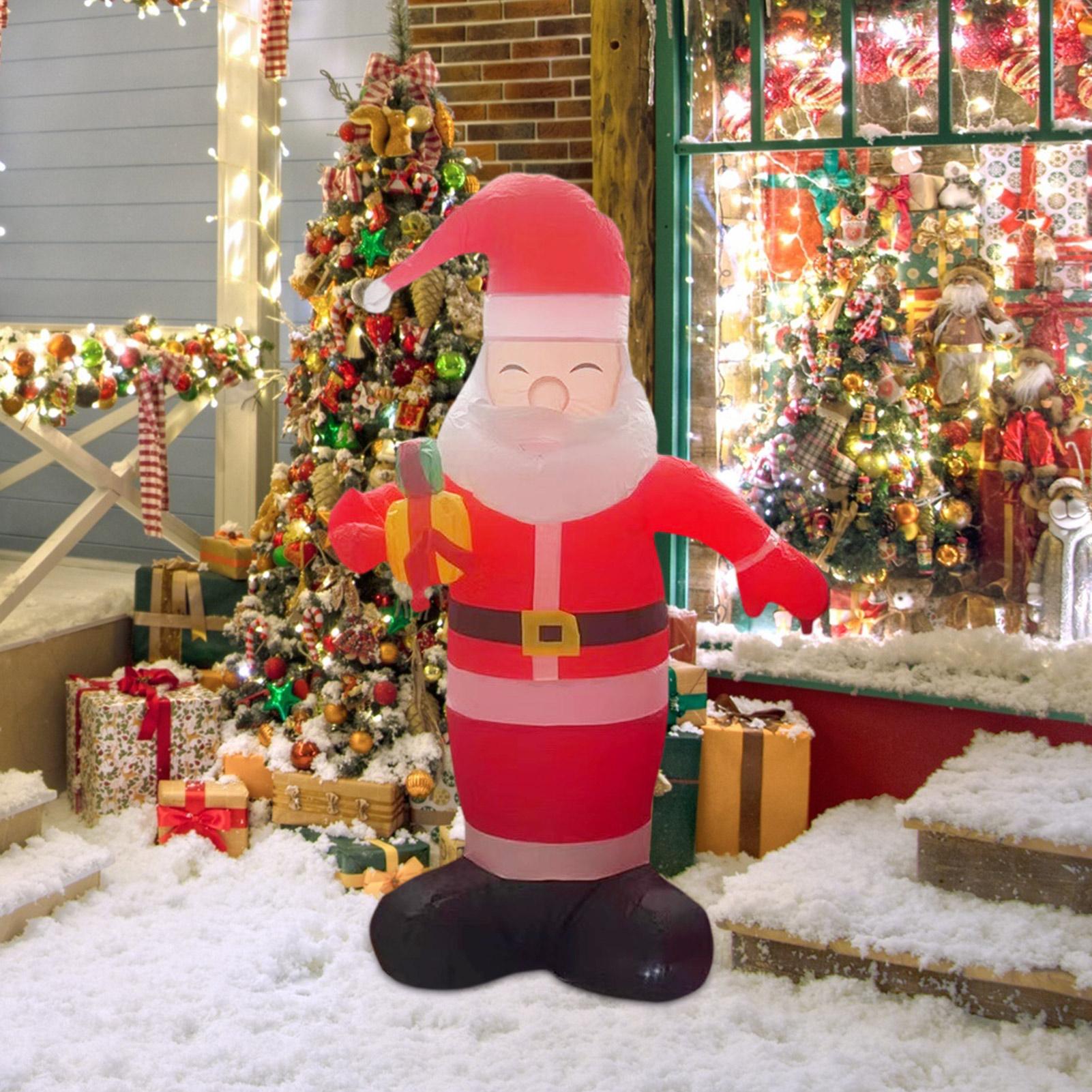 Inflatable Santa Claus Outdoor - Lighting Decoration Stand 评论和价格