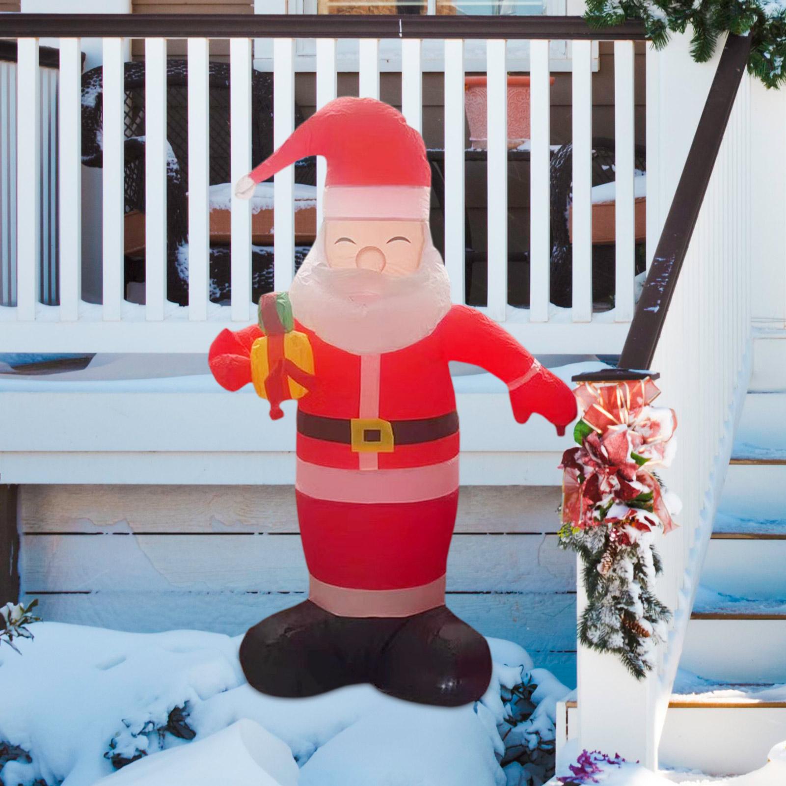Inflatable Santa Claus Outdoor - Lighting Decoration Stand 评论和价格