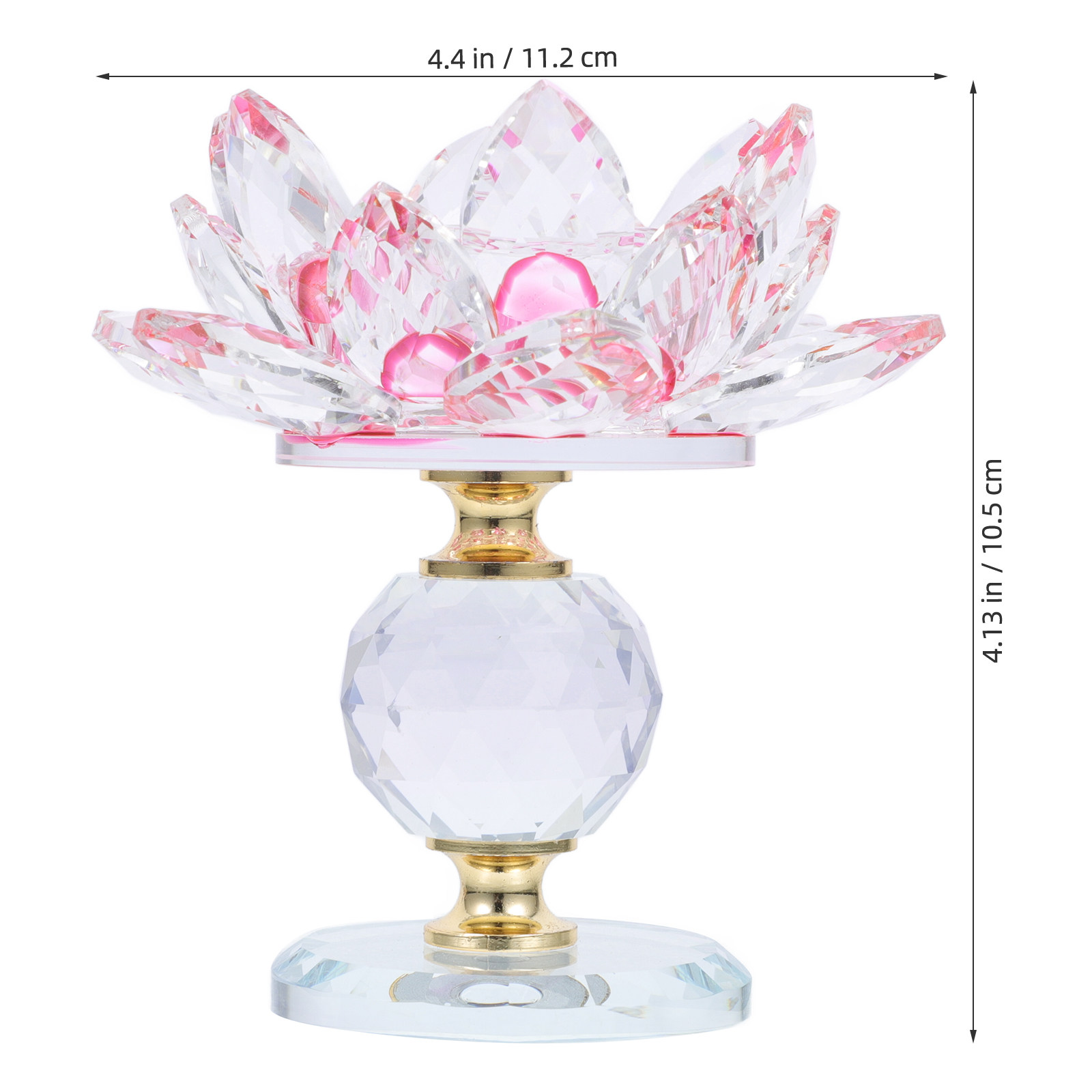 Crystal Lotus Tea Light Holder - Lighting Decoration Stand 评论和价格