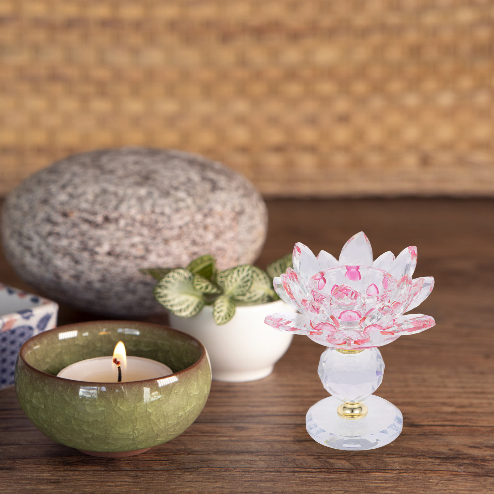 Crystal Lotus Tea Light Holder - Lighting Decoration Stand 评论和价格