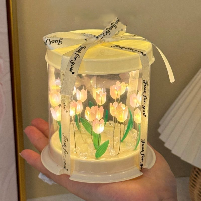 DIY Tulip Lamp Simulation Flow - Lighting Decoration In Bedroom 评论和价格