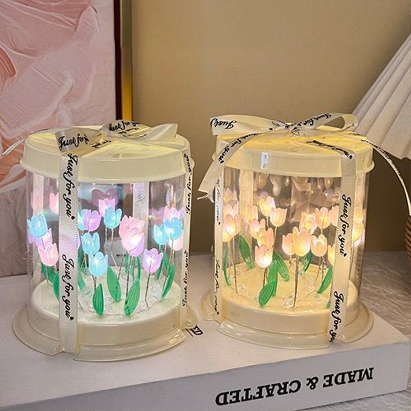 DIY Tulip Lamp Simulation Flow - Lighting Decoration In Bedroom 评论和价格