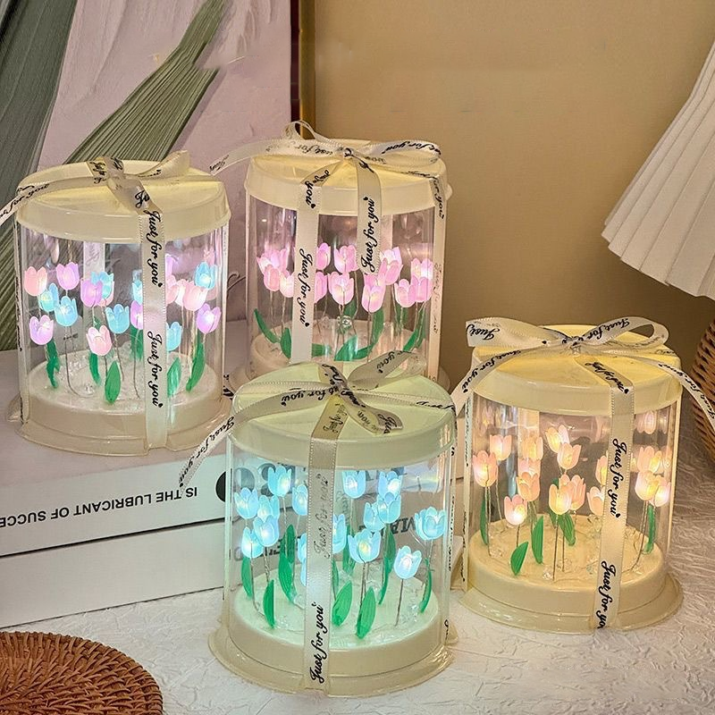 DIY Tulip Lamp Simulation Flow - Lighting Decoration In Bedroom 评论和价格