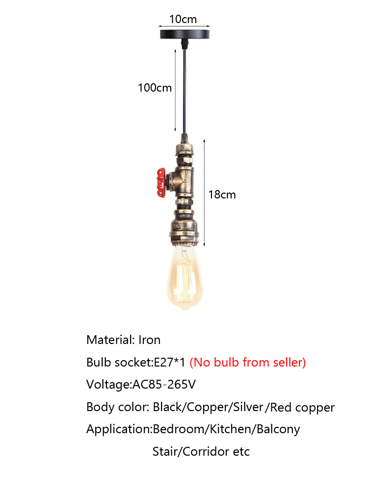Retro Loft Industry Wind Water - Lighting Room Decor Items 评论和价格