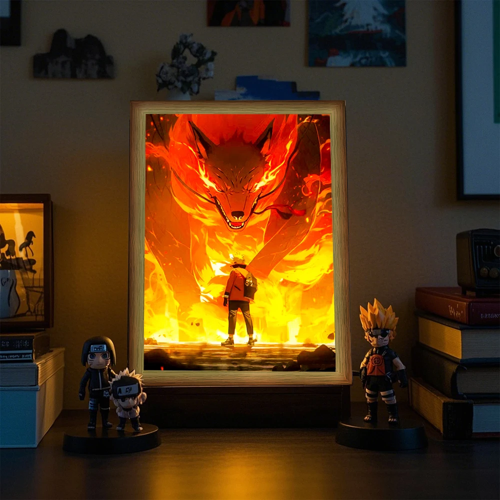 Anime Naruto Figure Sticker Li - Lighting Room Decor Items 评论和价格