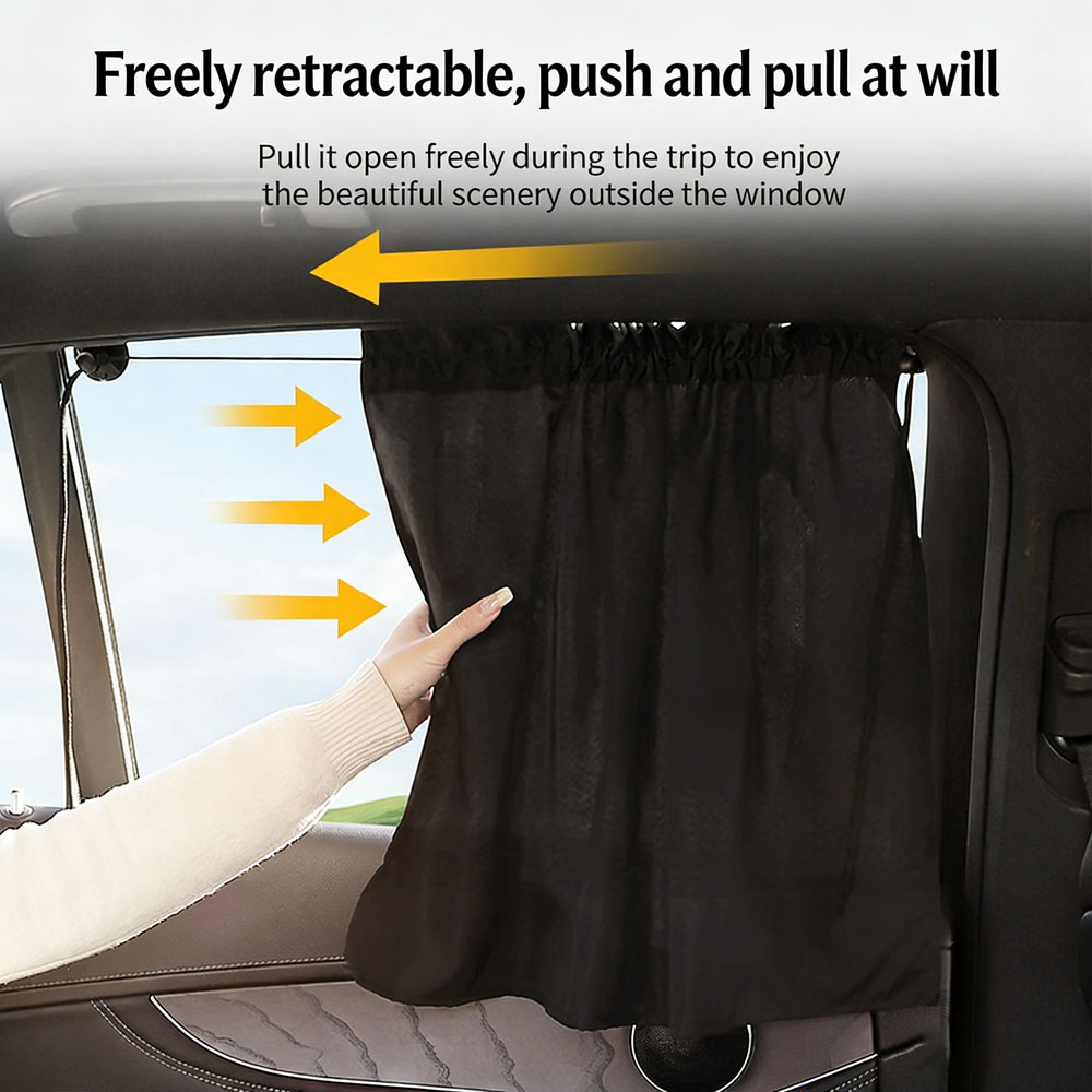 Suction Cup Side Window Curtai - Lighting Jockey 评论和价格