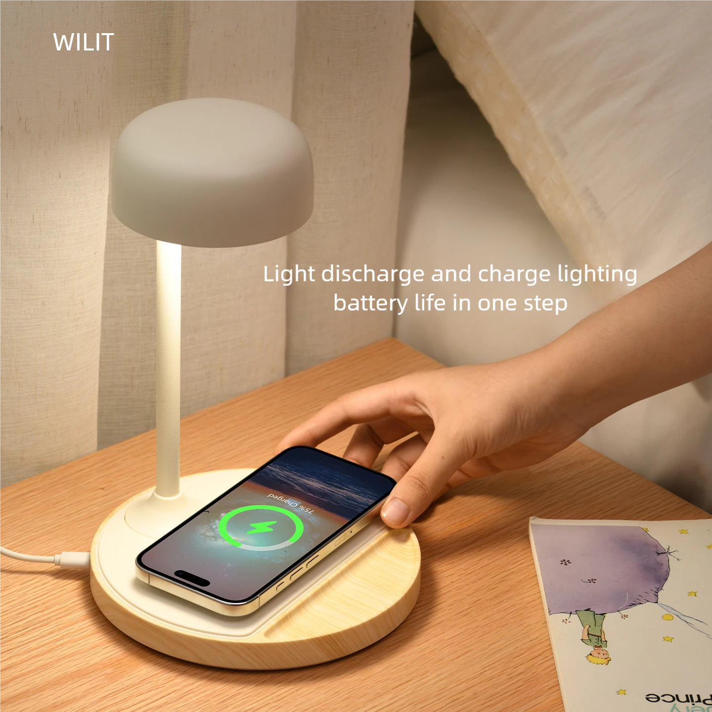 WILIT LED Desk Lamp with Wirel - Lightings Decoration 评论和价格