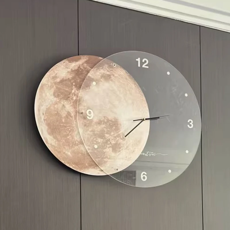 Large 3D Wall Clocks Silent Mo - Lighting Decor Sunrise 评论和价格
