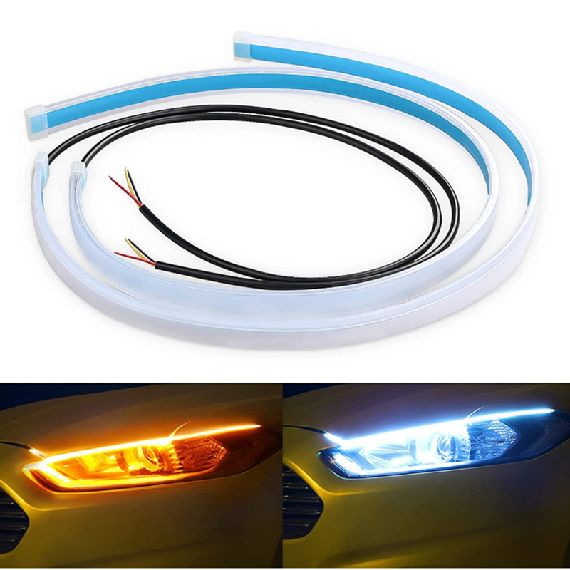 2 PCS DRL Car Flexible LED Day - Ambient Led Strip 评论和价格