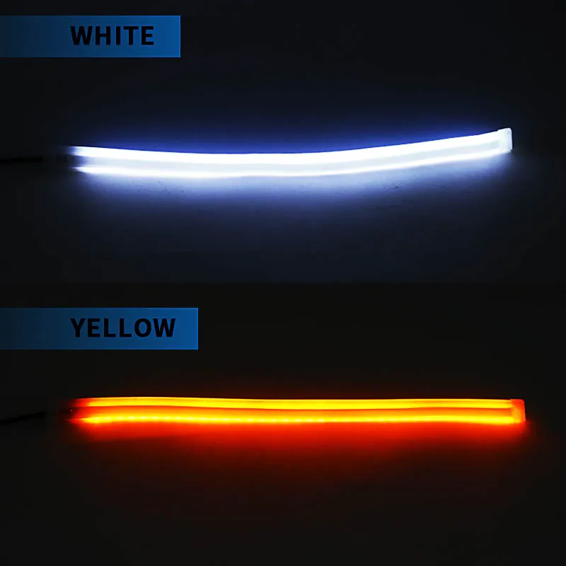 2 PCS DRL Car Flexible LED Day - Ambient Led Strip 评论和价格