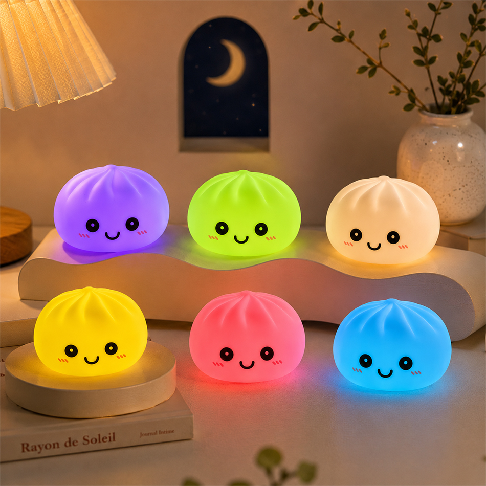 New dumpling squishy LED Night - Lighting Room Decor Items 评论和价格