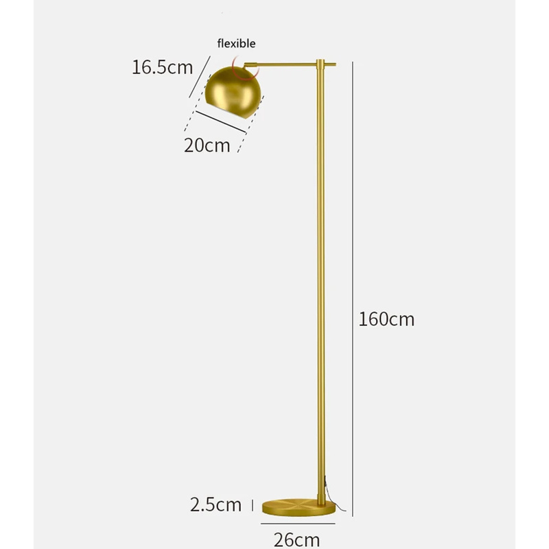 (Sea shipping)Gold Floor Lamp  - Lighting Decoration Stand 评论和价格