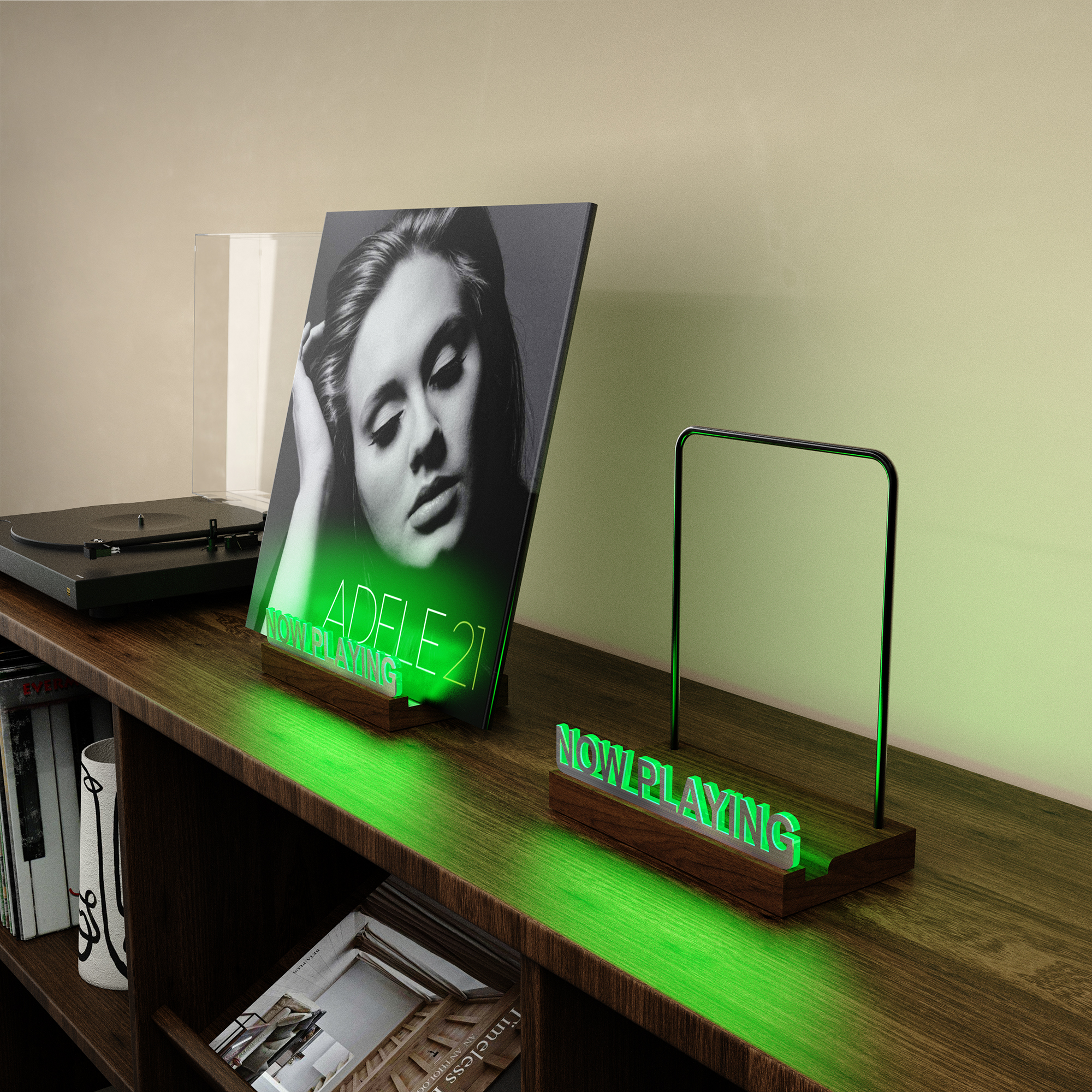 LED Now Playing Vinyl Record S - Lighting Decoration Stand 评论和价格