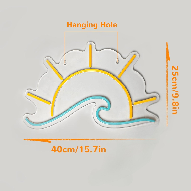 Sunset Sunrise Neon Sign Sun O - Lighting Decor Sunrise 评论和价格