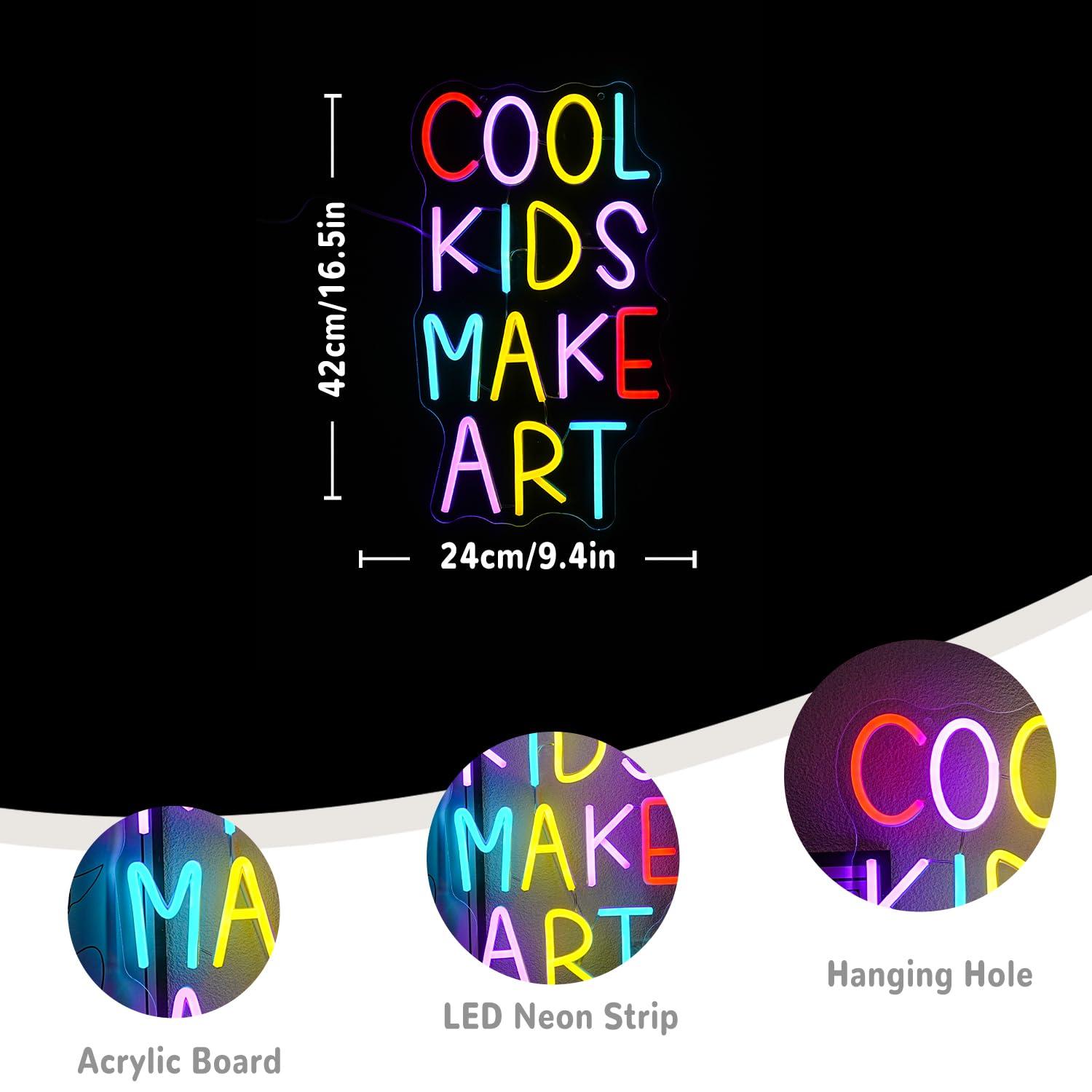 Cool Kids Make Art Neon Sign U - Lighting Decoration In Bedroom 评论和价格