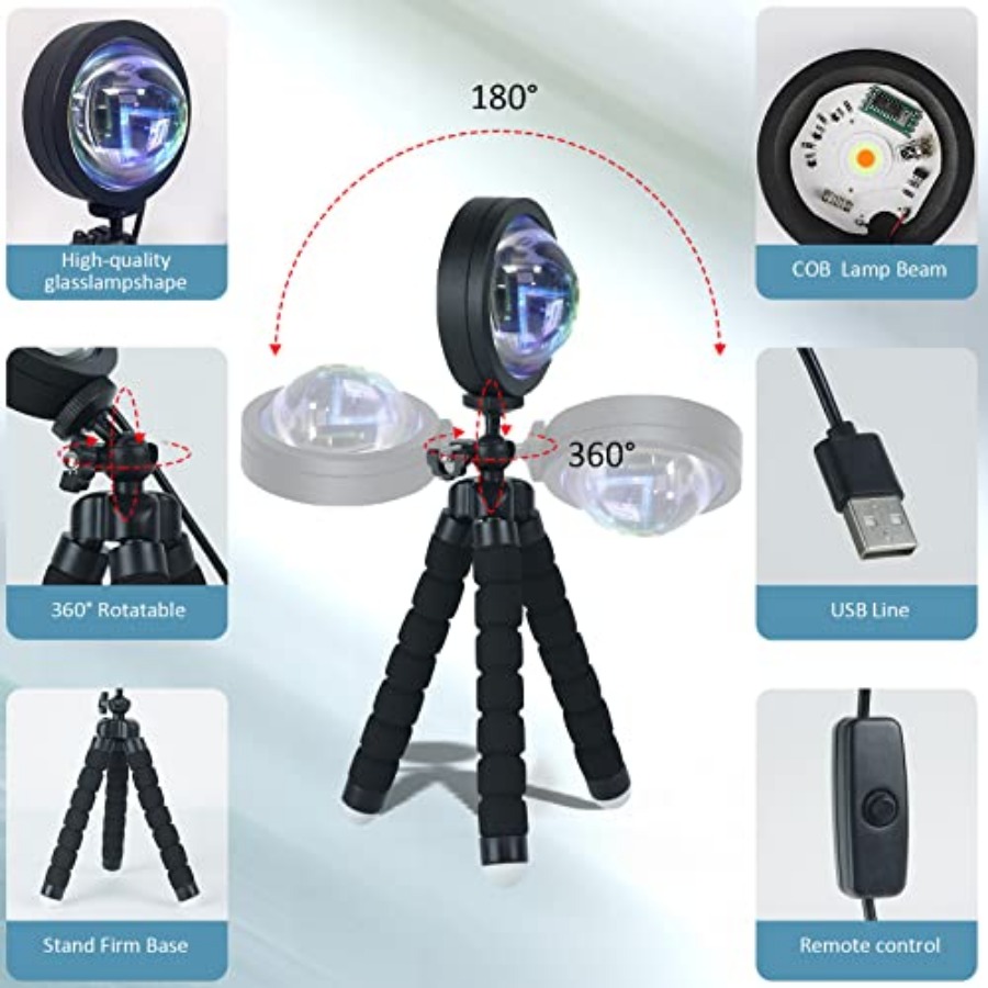 Lamp Projection Rotation LED R - Lighting Decoration Stand 评论和价格