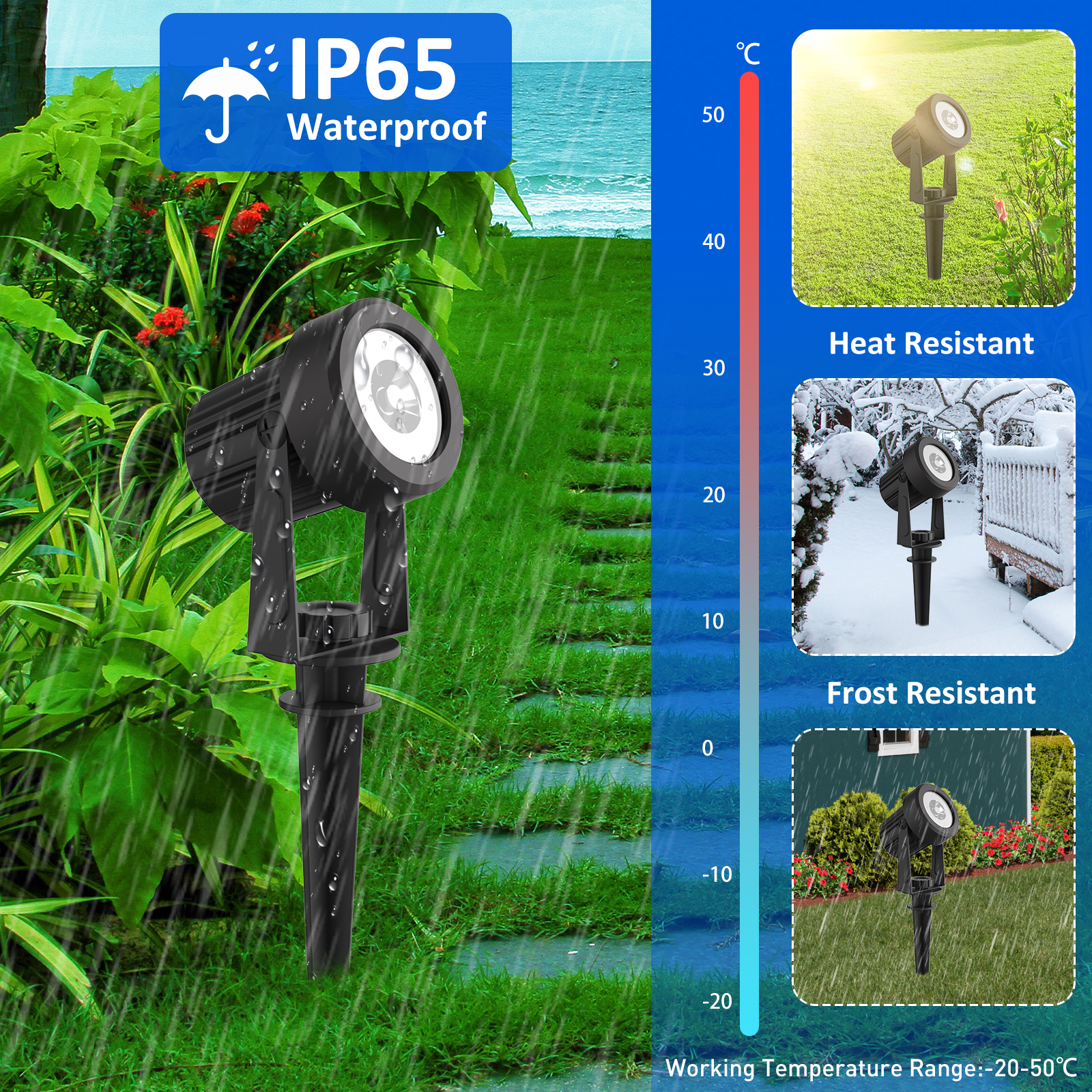 1/2/4 Lights RGB Solar LED Lig - Lighting Decor Sunrise 评论和价格