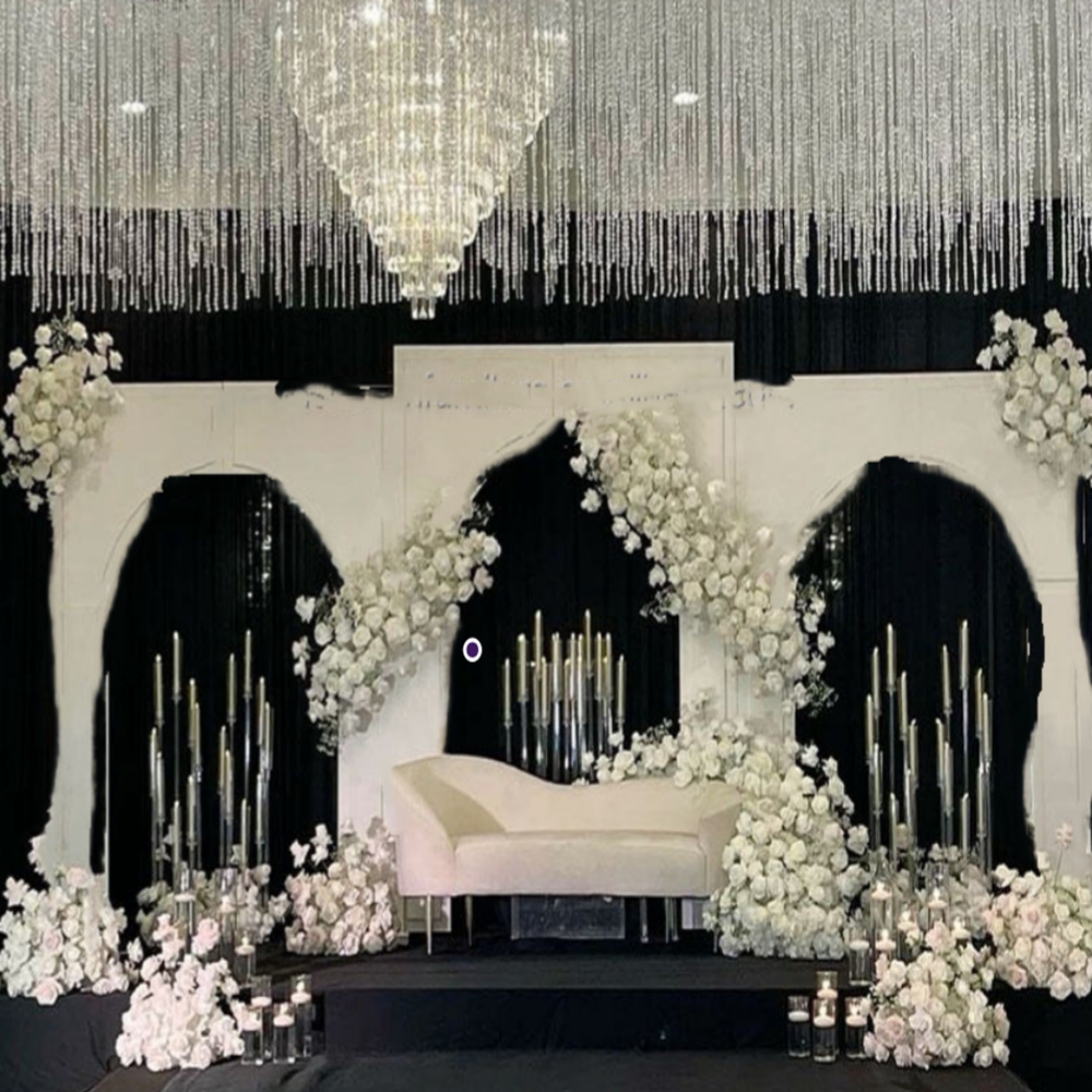1pcs/3pcs) No light )Metal Wed - Lighting Decoration Stand 评论和价格