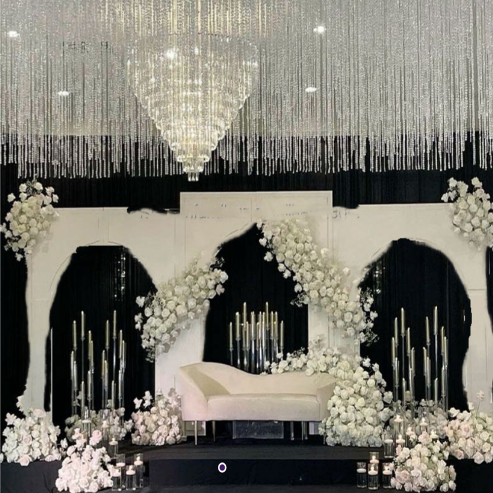 1pcs/3pcs) No light )Metal Wed - Lighting Decoration Stand 评论和价格